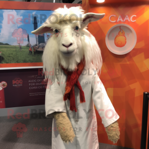 Crème Angora Goat mascotte...