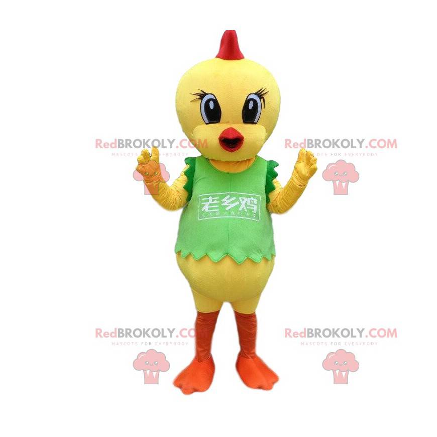 Mascota pájaro, disfraz canario, disfraz de pollito -