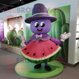 Lavendel vandmelon maskot...