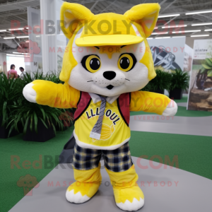 Citrongul Lynx maskot...