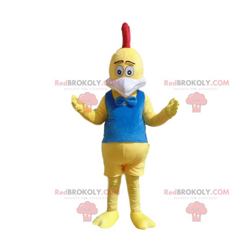 Mascotte de poulet jaune, costume de coq géant - Redbrokoly.com