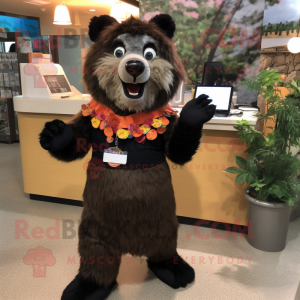 Rost glasögon björn maskot...