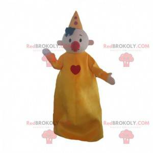 Mascotte de clown, de personnage de cirque, costume de cirque -