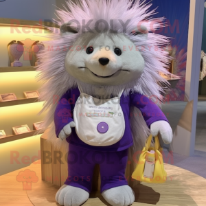 Lavendel Porcupine mascotte...