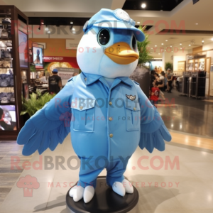 Sky Blue Dove maskot...