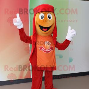 Rode Currywurst mascotte...