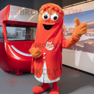 Rode Currywurst mascotte...