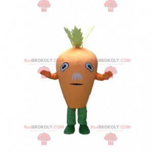 Mascotte carota gigante, costume vegetale gigante -