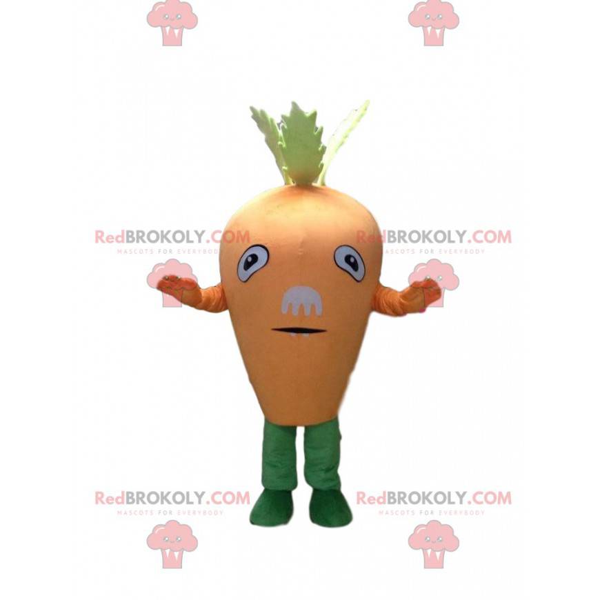 Mascotte carota gigante, costume vegetale gigante -