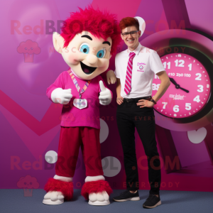 Magenta tandenfee mascotte...