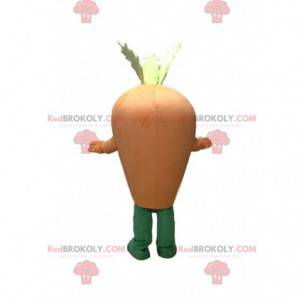 Mascotte carota gigante, costume vegetale gigante -