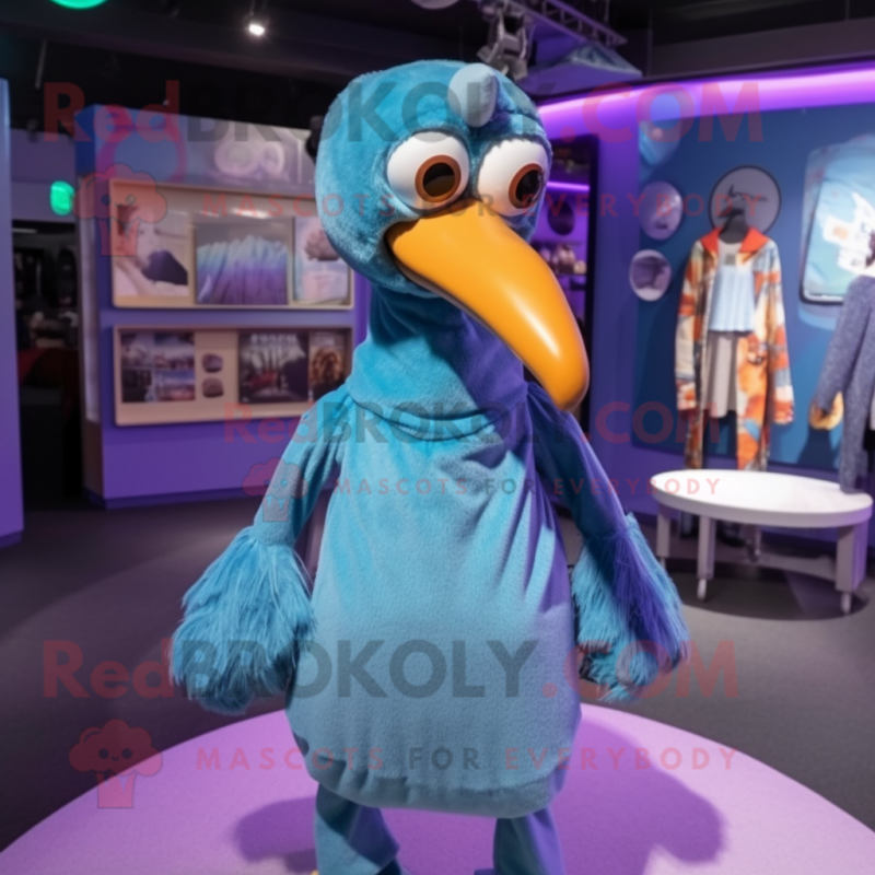 nan Dodo Bird mascot costume character dressed with a Jumpsuit and Beanies nan Dodo Bird mascot costume character dressed with a Jumpsuit and Beanies
