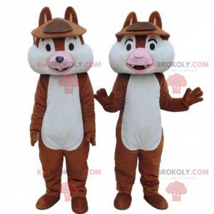 Tic et Tac mascot, famous cartoon squirrels - Redbrokoly.com