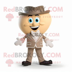 Beige Arrow Of Love maskot...
