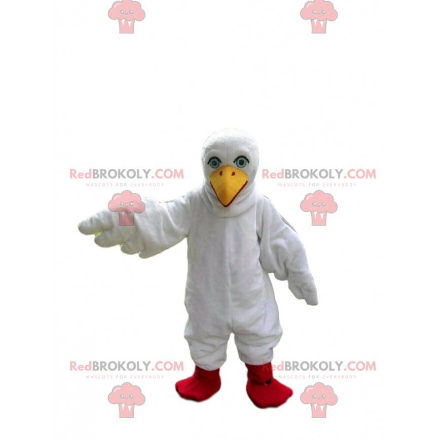 Mascote da gaivota gigante, fantasia de albatroz, gaivota -