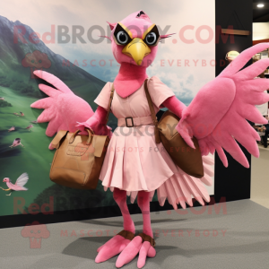 Roze Archaeopteryx mascotte...