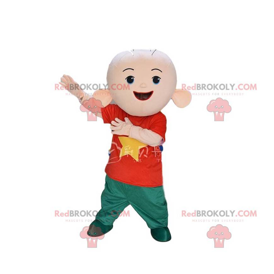 Young boy mascot, very fun child costume - Redbrokoly.com