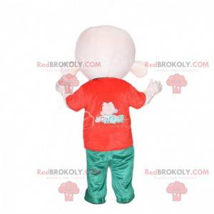 Young boy mascot, very fun child costume - Redbrokoly.com