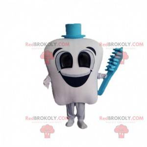 Giant white tooth mascot, tooth costume - Redbrokoly.com