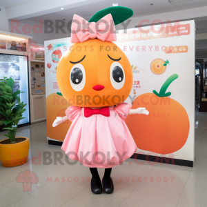 Peach Dim Sum maskot drakt...