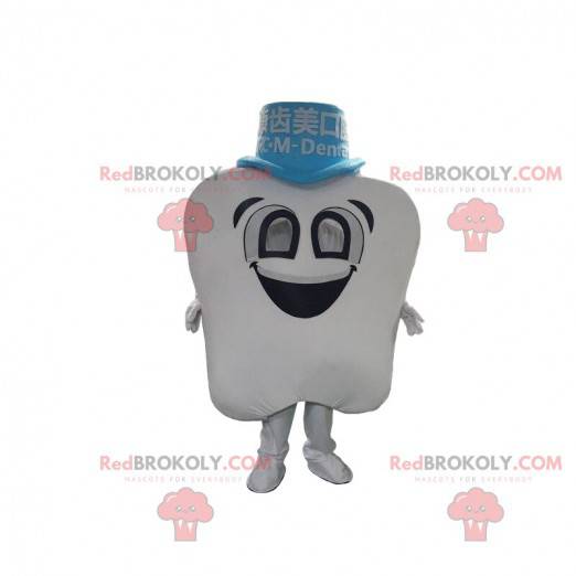 Mascota de diente blanco gigante, disfraz de diente -