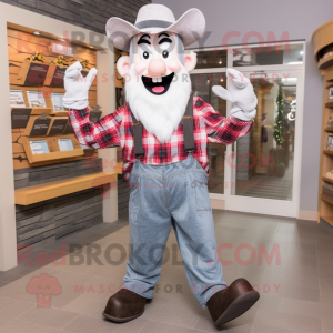 Sølv hestesko maskot drakt...