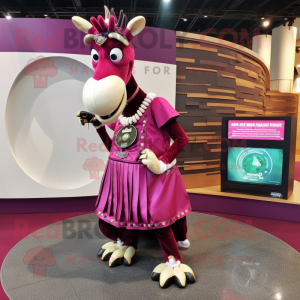 Magenta Okapi mascotte...