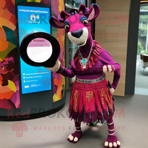 Magenta Okapi maskot...