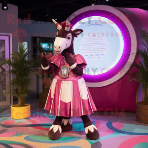 Magenta Okapi mascotte...