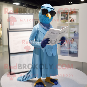 Blå Passenger Pigeon maskot...