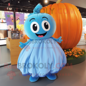 Sky Blue Pumpkin mascotte...