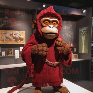 Maroon Monkey mascotte...