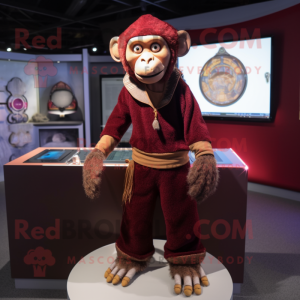 Maroon Monkey mascotte...