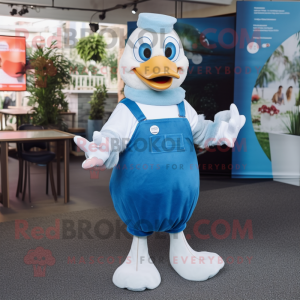 Blue Swan maskot kostume...