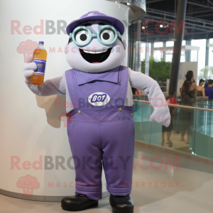 Lavendel Soda Can maskot...