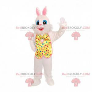 Mascota de conejo festivo, disfraz de conejo para espectáculos.