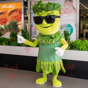 Green Caesar Salad mascotte...