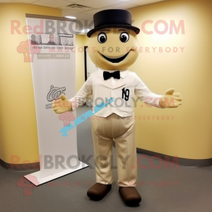 Tan bruidstaart mascotte...