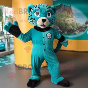 Teal Jaguar mascotte...