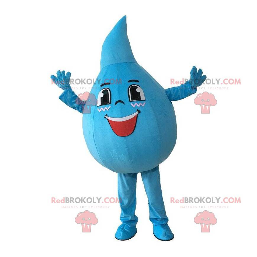 Giant blue drop mascot, drop shaped costume - Redbrokoly.com