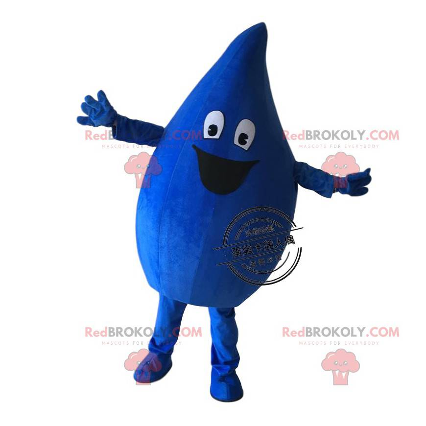 Mascote azul escuro, fantasia gigante - Redbrokoly.com