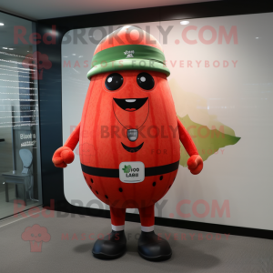 Red Melon mascotte kostuum...