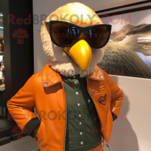 Orange Haast S Eagle maskot...