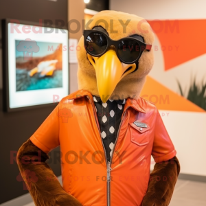 Orange Haast S Eagle maskot...