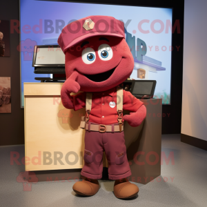 Maroon tv maskot kostume...