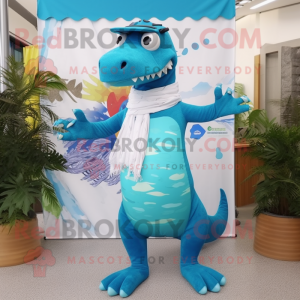 Cyan Allosaurus mascotte...