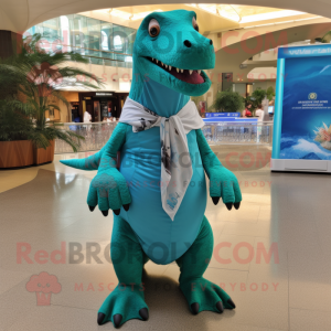 Cyan Allosaurus mascotte...