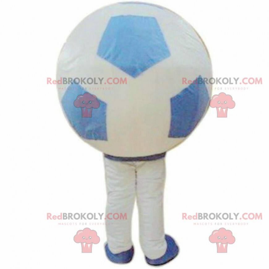 Mascota del globo blanco y azul, gigante, disfraz de globo - Mascota del globo blanco y azul, gigante, disfraz de globo -