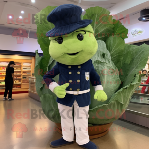Navy Cabbage Leaf mascotte...