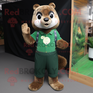 Forest Green Otter mascotte...